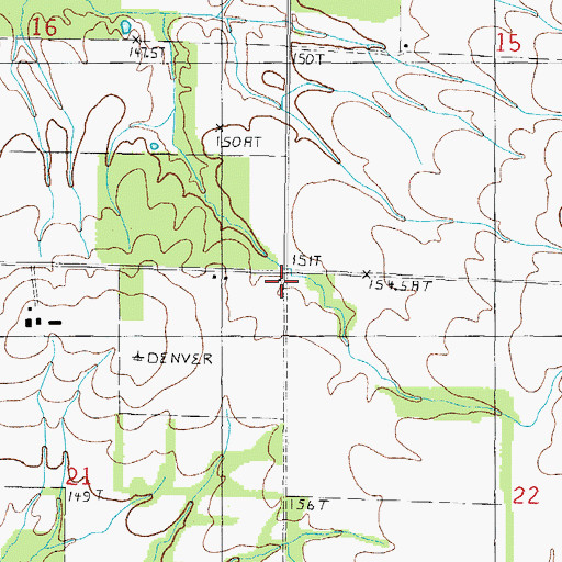 Topographic Map of Kinkade School (historical), IL