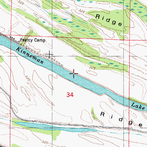 Topographic Map of Kinneman Lake, IL