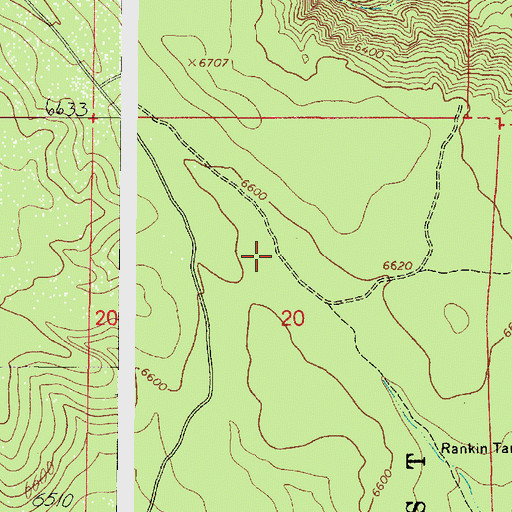 Topographic Map of Deer Tank, AZ