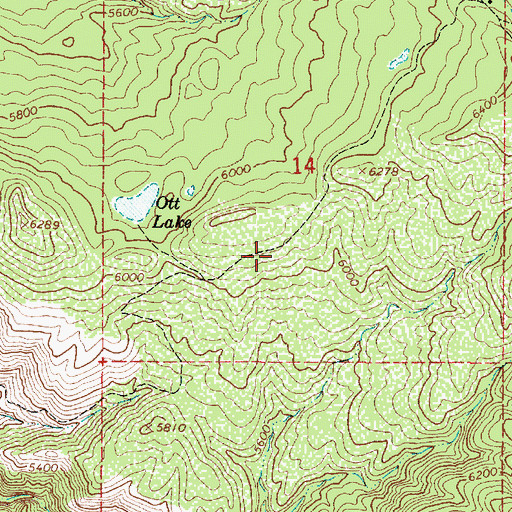 Topographic Map of Winter Cabin Trail, AZ