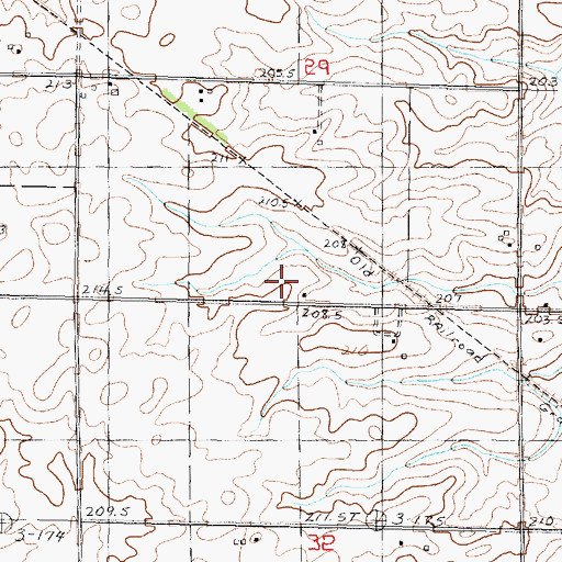 Topographic Map of Knapp School (historical), IL