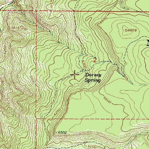 Topographic Map of Kelsey Winter Trail, AZ