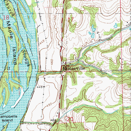 Topographic Map of Kritesville, IL
