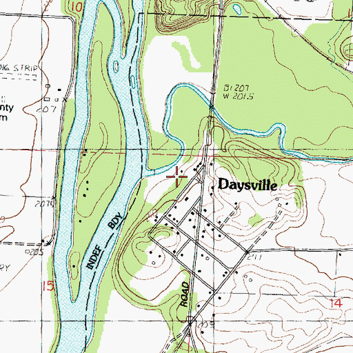 Topographic Map of Kyte River, IL