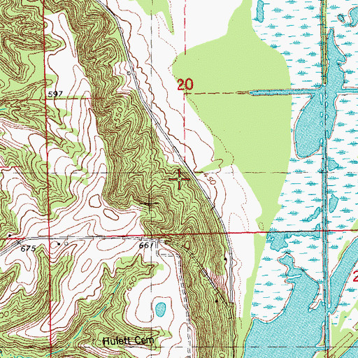 Topographic Map of La Grange School (historical), IL