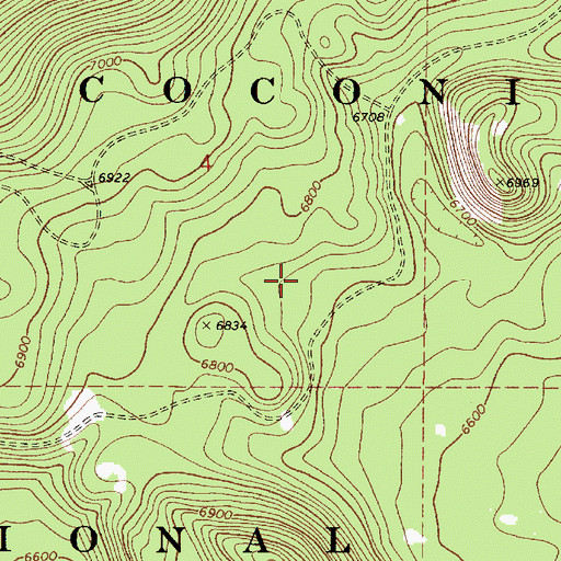 Topographic Map of Trick Tank, AZ