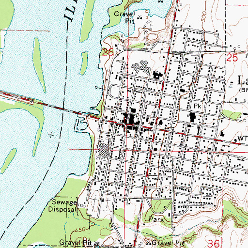 Topographic Map of Lacon, IL