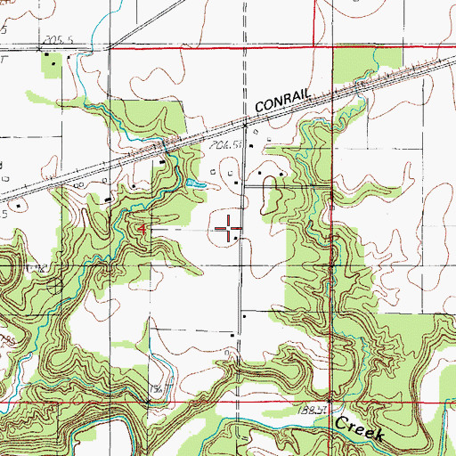Topographic Map of Laffer School (historical), IL