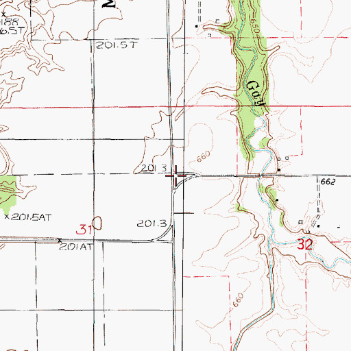Topographic Map of Laird School (historical), IL