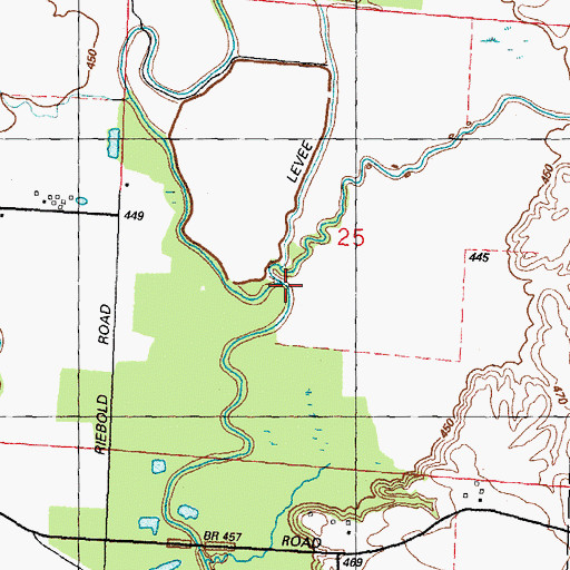 Topographic Map of Lake Fork, IL