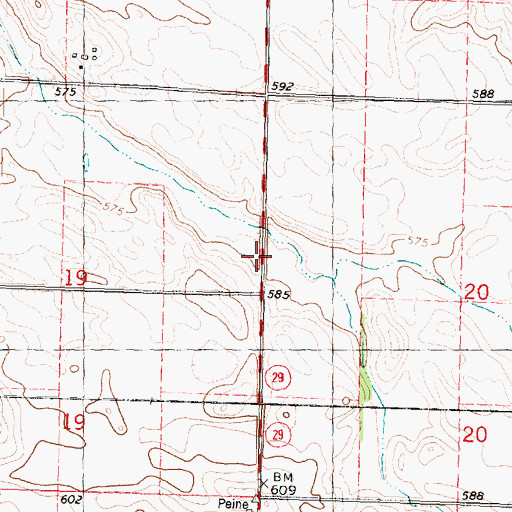 Topographic Map of Lake Grove School (historical), IL