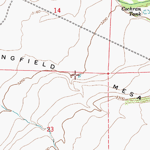 Topographic Map of Cochran Tank, AZ