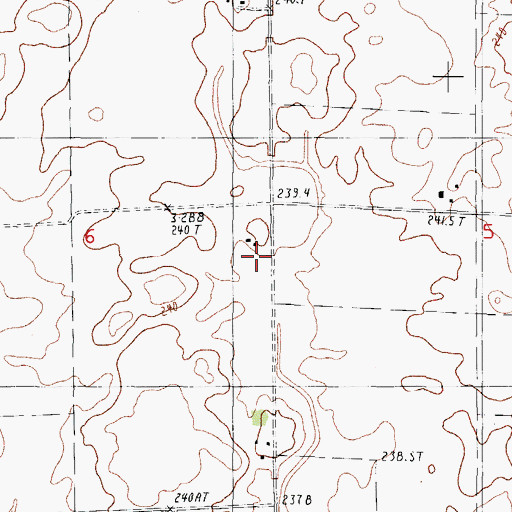 Topographic Map of Lake Shore School (historical), IL