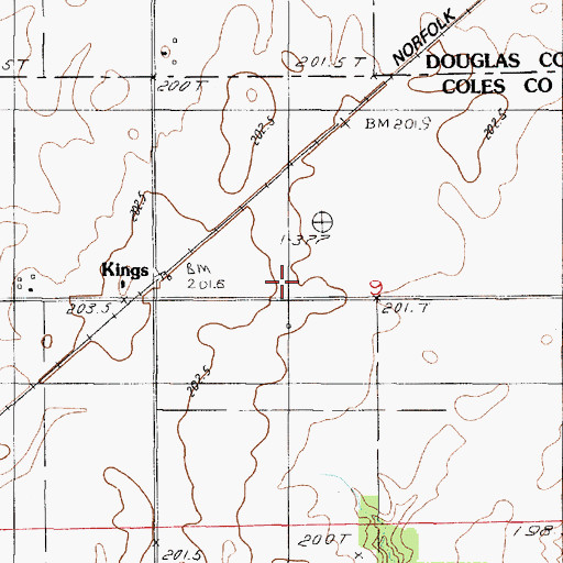 Topographic Map of Lake Union School (historical), IL