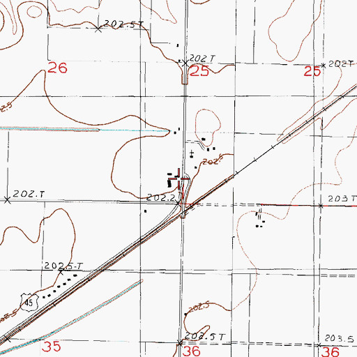 Topographic Map of Lambert School (historical), IL