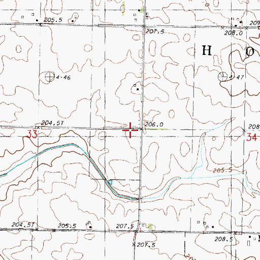 Topographic Map of Lambourn School (historical), IL