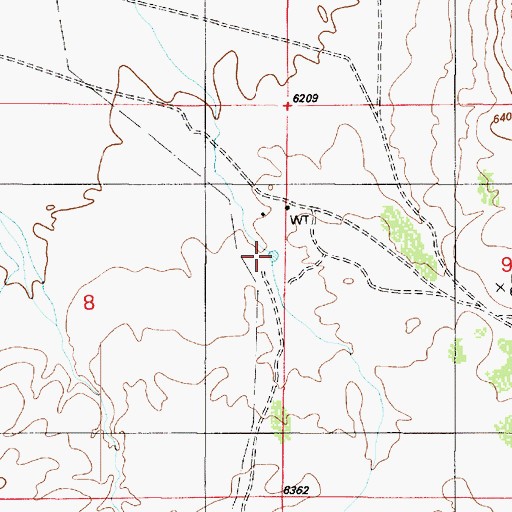 Topographic Map of Aso Tank, AZ
