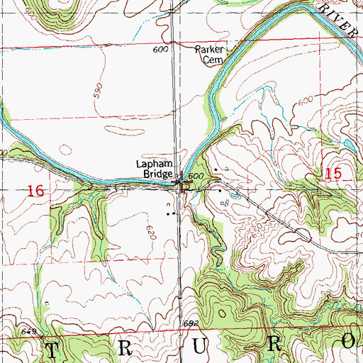 Topographic Map of Lapham School (historical), IL