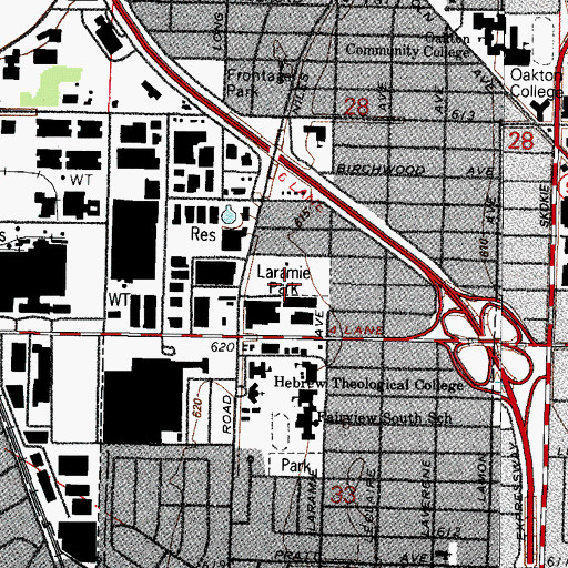 Topographic Map of Laramie Park, IL