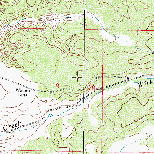 Topographic Map of Wikiup Mesa, AZ