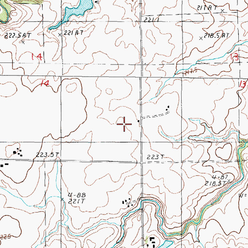 Topographic Map of Larkin School (historical), IL