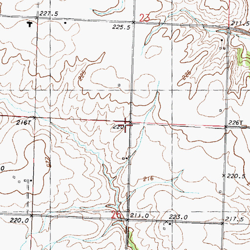Topographic Map of Lawndale School (historical), IL