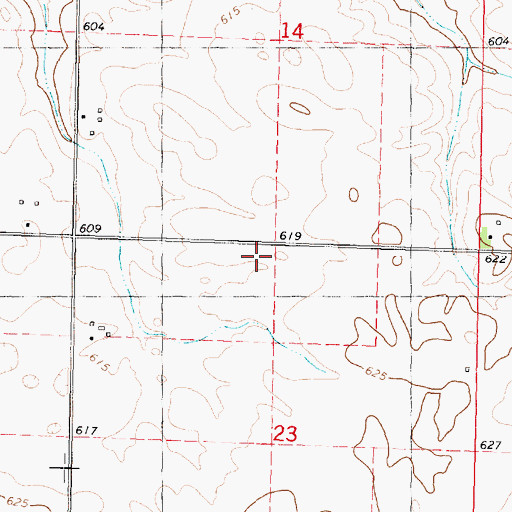 Topographic Map of Layman School (historical), IL