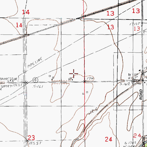 Topographic Map of Lea School, IL