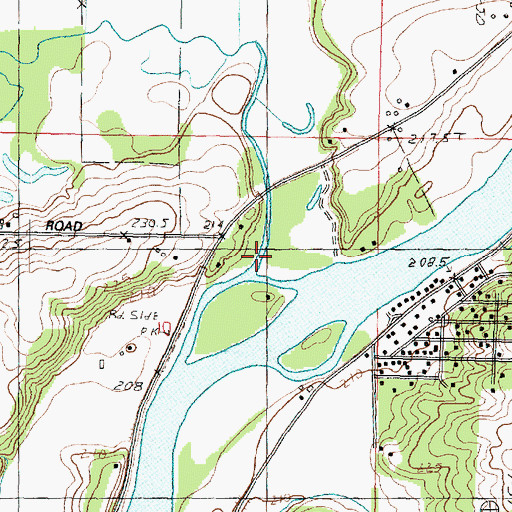 Topographic Map of Leaf River, IL