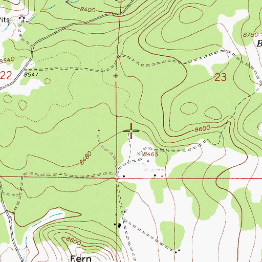 Topographic Map of Windmill Tank, AZ