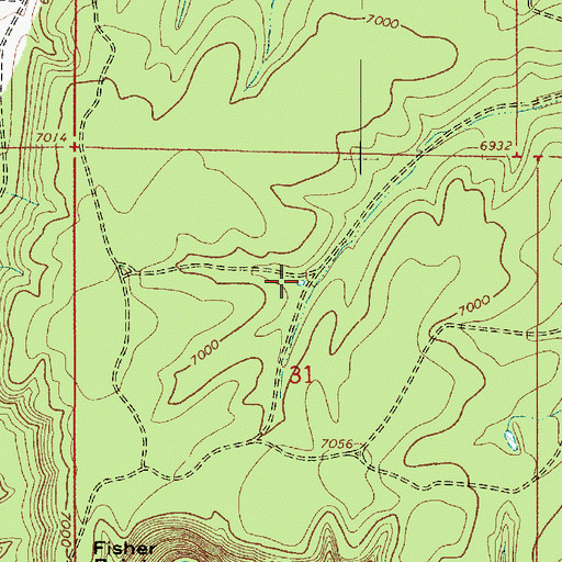 Topographic Map of Dry Tank, AZ