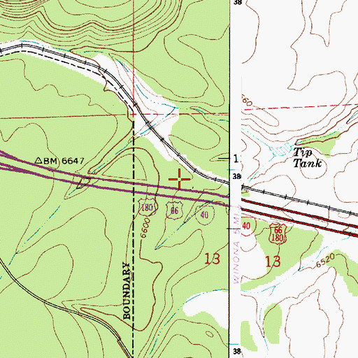 Topographic Map of Cosnino, AZ
