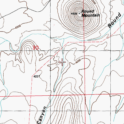 Topographic Map of Grayhorse Canyon, AZ