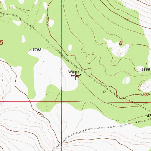 Topographic Map of Cone Water Tank, AZ