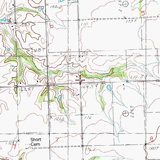 Topographic Map of Liberty School (historical), IL