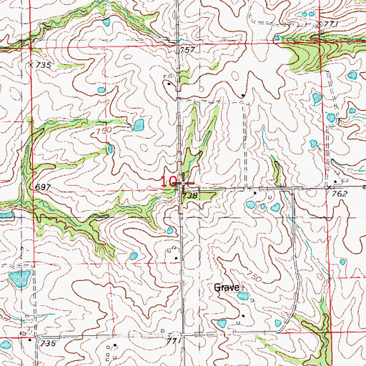 Topographic Map of Liberty School (historical), IL
