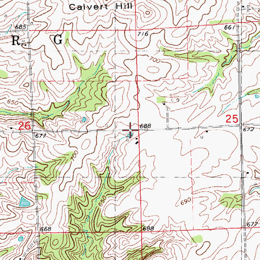 Topographic Map of Liberty School (historical), IL