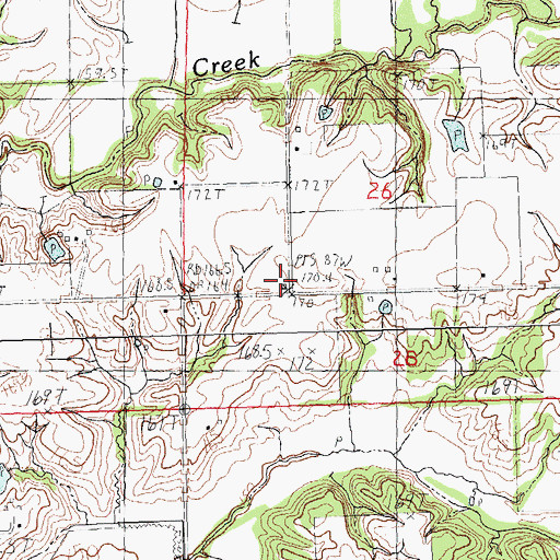 Topographic Map of Liberty School (historical), IL