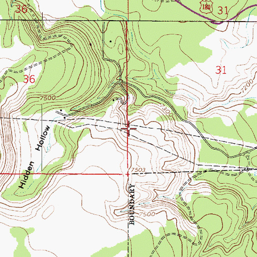 Topographic Map of Line Tank, AZ