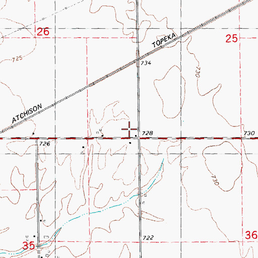 Topographic Map of Liberty School (historical), IL