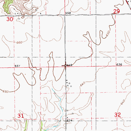 Topographic Map of Libolt School (historical), IL