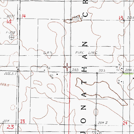 Topographic Map of Lilly School (historical), IL