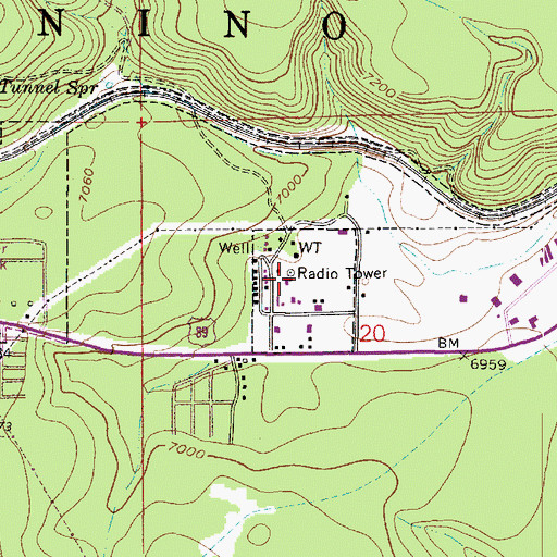 Topographic Map of KFGT, AZ