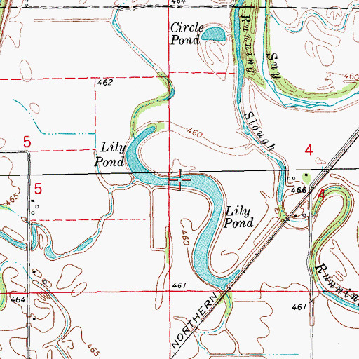 Topographic Map of Lily Pond, IL