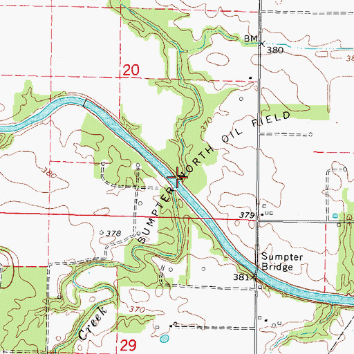 Topographic Map of Limekiln Creek, IL