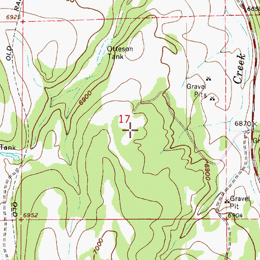 Topographic Map of Pine Grove Camp and Picnic Grounds, AZ