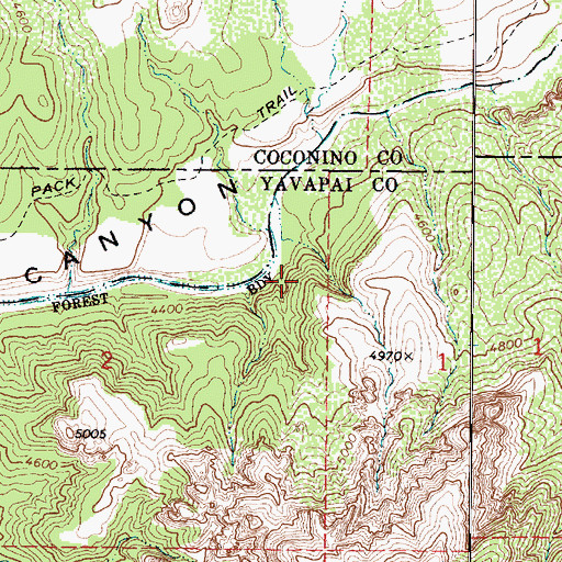 Topographic Map of Ott Well, AZ