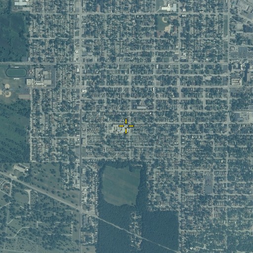 Aerial/Satellite Image of Lincoln Elementary School, IL
