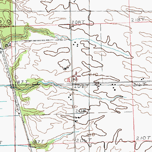 Topographic Map of Lincoln School (historical), IL