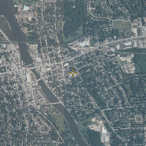 Aerial/Satellite Image of Lincoln Elementary School, IL